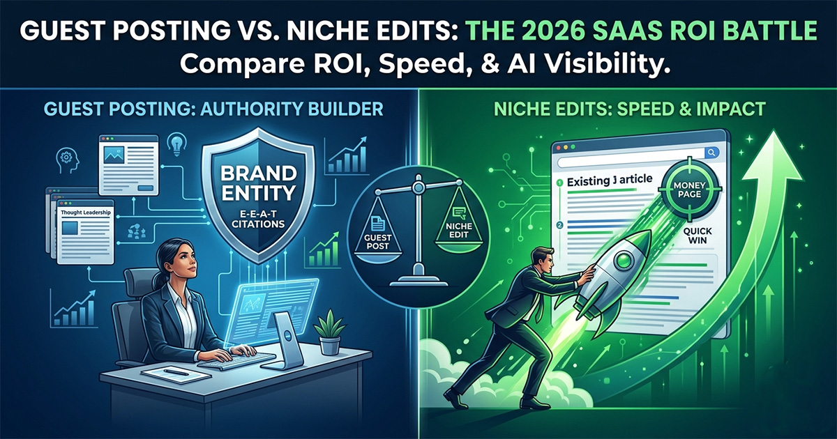 Guest Posting vs. Niche Edits: The 2026 SaaS ROI Guide